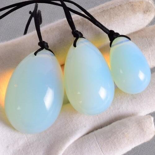 Massage Wand Yoni Egg Set Opalite Mineral Quartz Healing Ball Kegel Exercise Tool Massager Pelvic Floor Muscle Health Care Women