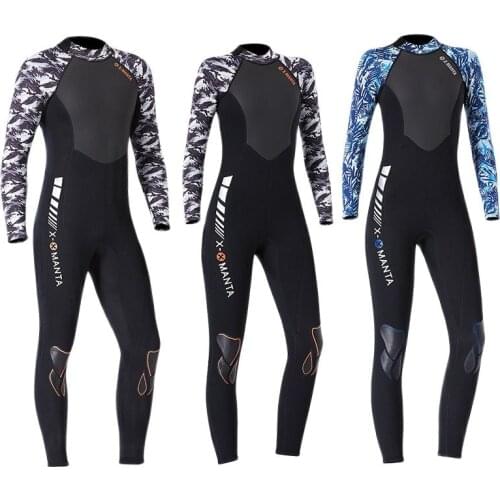 Scuba Spearfishing Diving suit 1.5mm neoprene men womens one piece Wetsuit Full Body long sleeve surfing Snorkeling swimwear