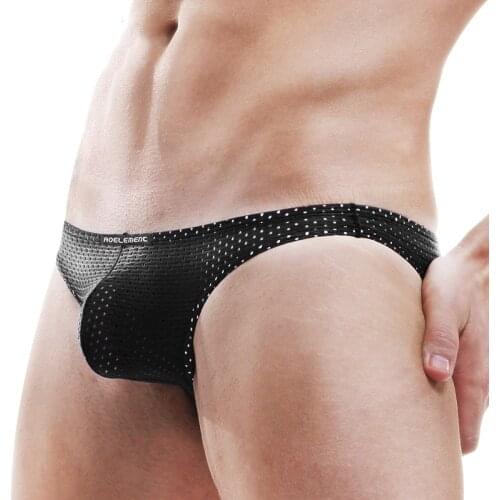 Tight underwear mens briefs mesh sexy youth pants breathable fashion pouch men underwear bikini hombre mens mesh briefs