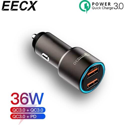 Original Xiaomi Car Charger PD 100w Quick Charge USB C Fast Charging Type C Mobile Phone Charger Car For iPhone Samsung