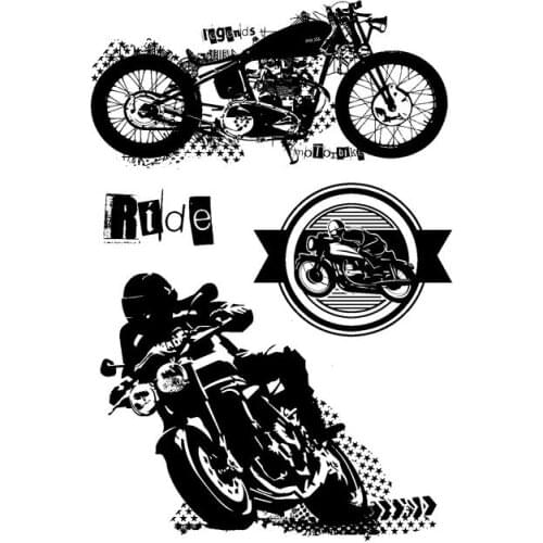 Motorcycle Transparent Clear Silicone Stamp/Seal for DIY scrapbooking/photo album Decorative clear stamp sheets ST0588