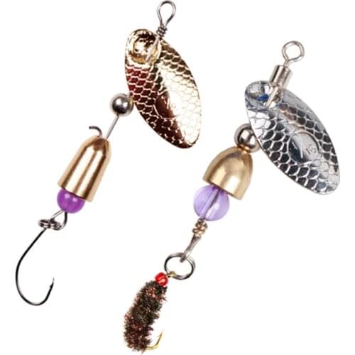 Fishing Lure, Hard Metal Jig Spinner Baits Swimbait for Bass Trout Pike Salmon Walleye Freshwater Saltwater