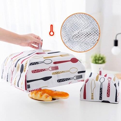 Foldable Food Covers Keep Warm Hot Aluminum Foil food insulation Dishes Insulation Useful Kitchen Gadgets Accessories