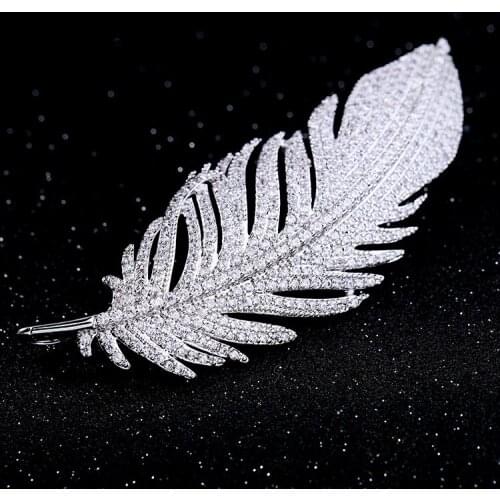 SWOUR Silver Brooches For Clothes