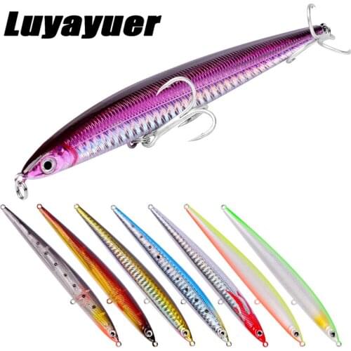 8 Colors Minnow Wobbler Professional Baits 13.3cm 29g Pencil Sinking Fishing Lure Crankbait Hard Plastic Fishing Tackle