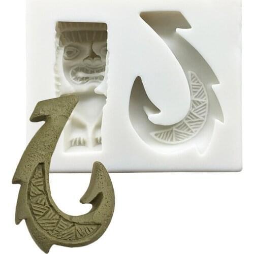 Magic Fishhook Silicone Mold Sugarcraft Chocolate Cupcake Baking Mold Fondant Cake Decorating Tools