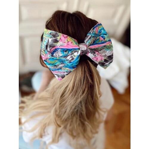 Fashion Jungle Colorful Big Bow Hairpin Women Elegant Hair Accessories Fashion Hair Clips for Girls Pigtail Bows Buckles