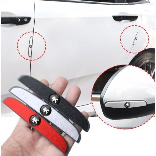 1Set Rubber Car Door Edge Corner Anti-Collision Strip Stickers Accessories For Peugeot 206 207 208 301 307 308 406 407 408 508