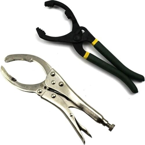 1pc Oil filter wrench oil filter removal tool Grip plier oil core plier special tools for car repair Vise Spanner machine