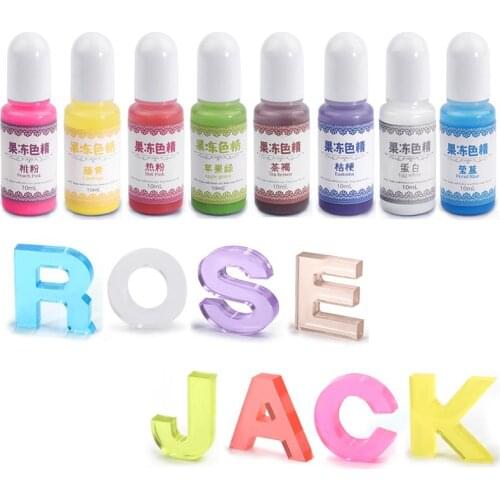 10g/Bottle Jelly Color Resin Pigments Liquid Transparent Colorant Dye DIY Crystal UV Epoxy Resin Jewelry Making Accessories