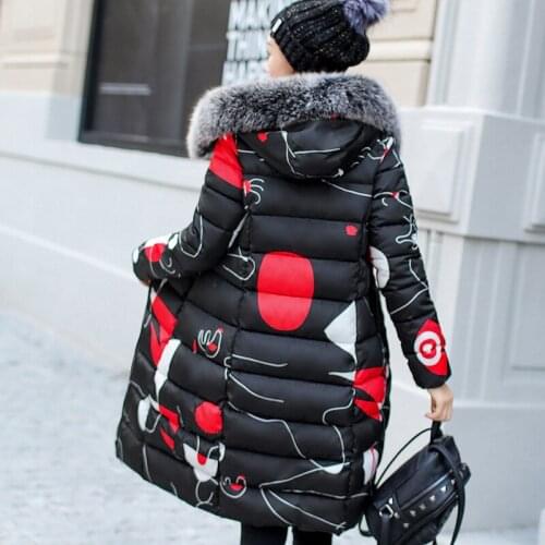 2018 Polyester No Zipper Slim Standard Full Zippers Promotion Winter New Korean Clothes Long Fund Cotton Loose Coat