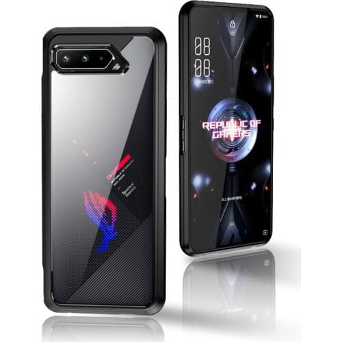 For ASUS Rog 5 Case Transparent Hard PC+TPU Phone Cover For Rog Phone 5 Pro Ultimate