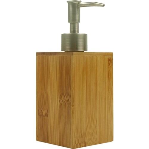 Soap Dispenser Lotion Shampoo Dispenser Bottle Holder Bathroom Kitchen Bamboo Liquid Hand Soap Dispenser Pump 500mL