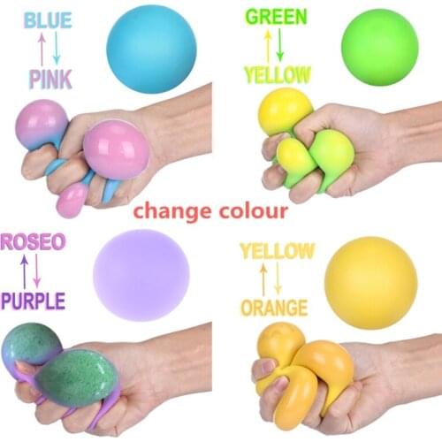 066B Squeeze Toy Fidget Ball Interactive Playsets Flour Ball Super Soft Sponge Decompressing Toy for Adults ADD OCD Therapy