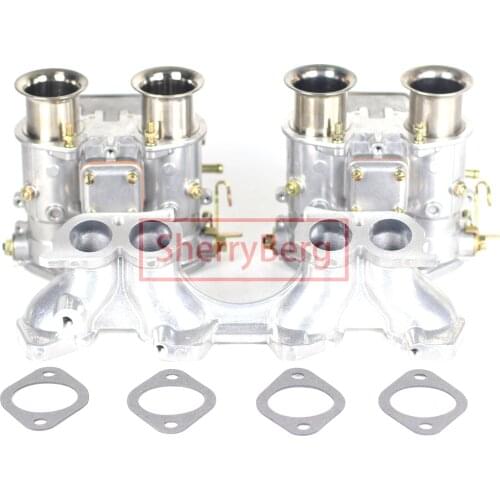 SherryBerg 45DCOE Carburetors + Manifold for Toyota Corolla Starlet 3K 4K 5K Twin Rep. 45DCOE WEBER 45 DCOE Carb Carburettor Kit