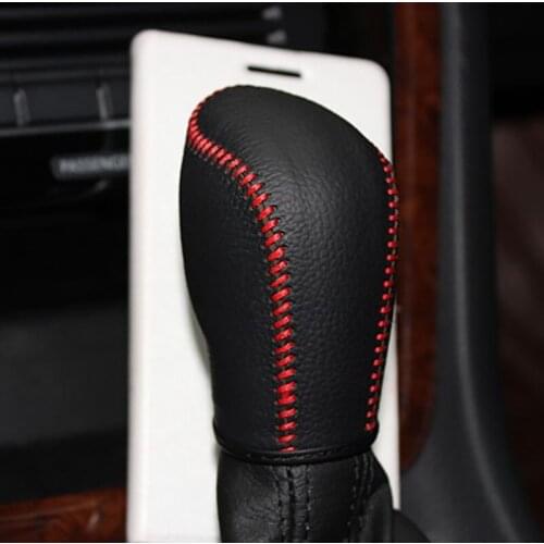 1pc for sharan AT 2012-2018 Shift head cover protect Decorative cover Top layer leather
