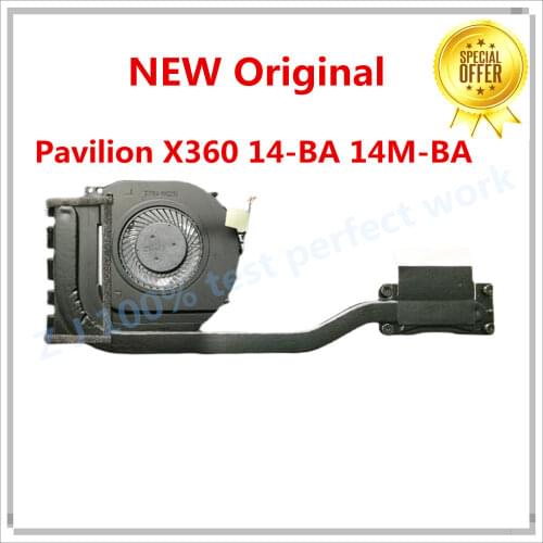 Original For HP Pavilion X360 14-BA 14M-BA 14M-BA011DX CPU Cooling HeatSink FAN 924281-001 100% Tested Fast Ship