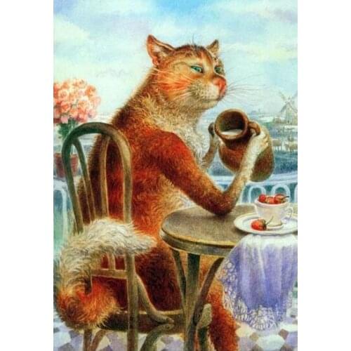 MaHuaf-W1438 cat animal painting Coloring by Numbers DIY Hot Selling Craft Gift cuadros decoracion