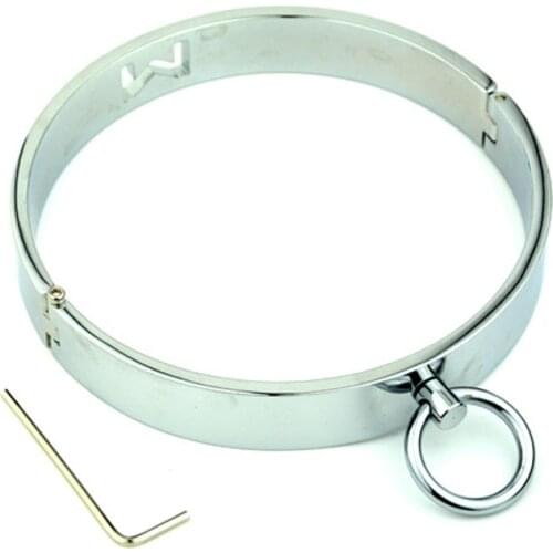 Metal M Slave Collar Bdsm Bondage Sex Toys For Woman Adult Erotic Games Restraints Torture Neck Collar Sex Tools For Couples