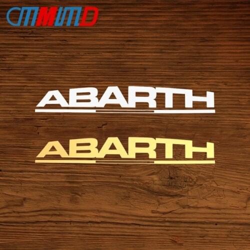 3D Fashion Italy Abarth nickel Car Stickers Decal Sticker Scorpion For All Fiat Abarth Punto 124/125/125/500 Car Styling