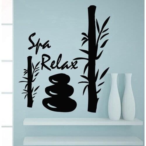 Spa Massage Wall Decal Beauty Salon Sticker Posters Vinyl Wall Decals Decor Mural Spa Massage Glass Window Sticker