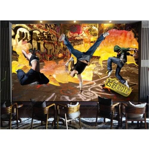 Wallpaper photo 3 d custom mural Colorful KTV bar violent hip-hop home decor in the living room Wallpaper for walls in rolls