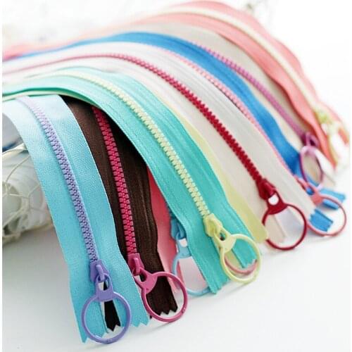 20cm 30cm #3 Model 3 Nylon Ring Zipper Zippers + Puller for Tailor Sewer Craft Bag Wholesale