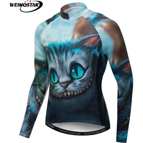 2021 New 3D Printing Cycling Jersey Long Sleeve Autumn Mtb Bike Clothing Camisa Ciclismo Polyester MTB Bicycle Jersey Cycle Wear