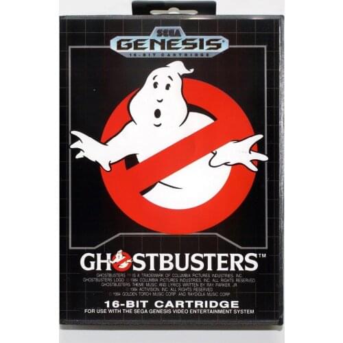 New 16 bit MD game card - ghostbusters with Retail box For Sega genesis system