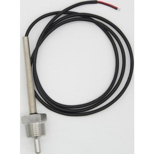 NTC 3950 10K Thermistor Temperature Sensor SUS304 OD 6mm Probe Wire 1m -40~150 Degree Thread G1/2 pipe L30mm-300mm