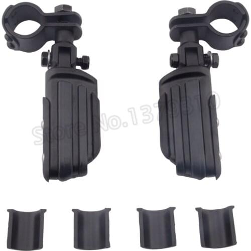 Motorcycle Highway Foot Pegs Crash Bar Foot Rest Engine Guard Pedal with Clamps Mounts For Harley Honda Suzuki ATV