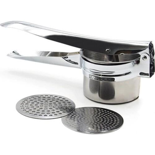 Manual Stainless Steel Potato Ricer Squeezer Food Crusher Masher Kitchen Tool