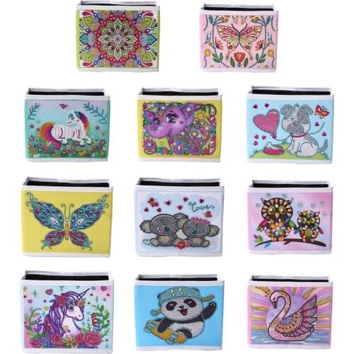 20*16*12CM DIY Diamond Painting Folding Storage Box Rhinestone Diamond Home Craft Art Kit Storage Case Jewelry Organizer Gifts