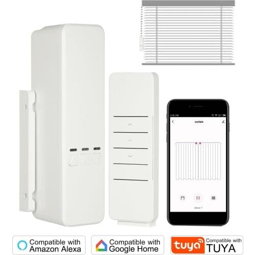 WiFi Tuya DIY Smart Motorized Chain Roller Blinds Shade Shutter Drive Motor Compatible with Alexa Google Home APP Programmable