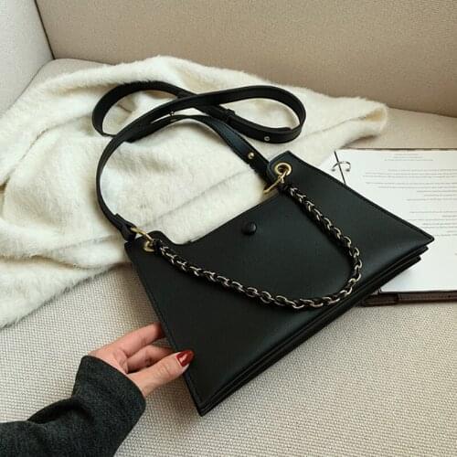 Small PU Leather Shoulder Bags for Women 2021 Simple Handbags Female Solid Travel Totes Lady Fashion Cross Body Bag