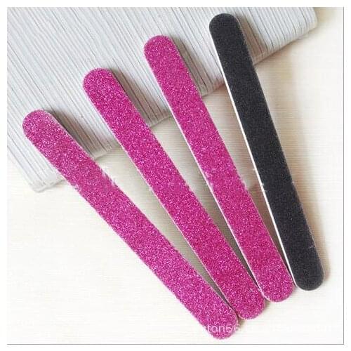 10 pcs random colour glitter nail file eva nail file personal nail file manicure tool emery board