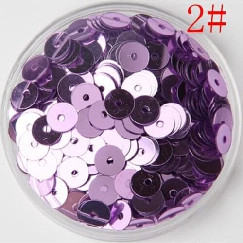 6mm 3000pcs/lot 2# Flat Round Spangle Sequins Flat Sew Paillettes For Garment Accessories showgirl costume accessorys