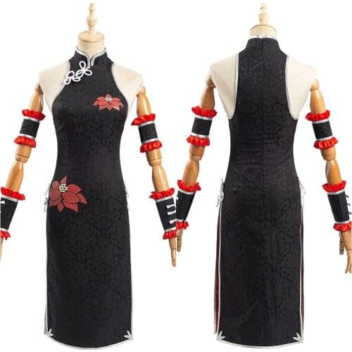 Anime Date A Bullet Cosplay Tokisaki Kurumi Cheongsam Dress Costume Halloween Carnival Costumes