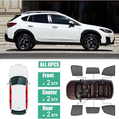 Side Windows Magnetic Sun Shade UV Protection Ray Blocking Mesh Visor Fit For Subaru XV 2018-2019