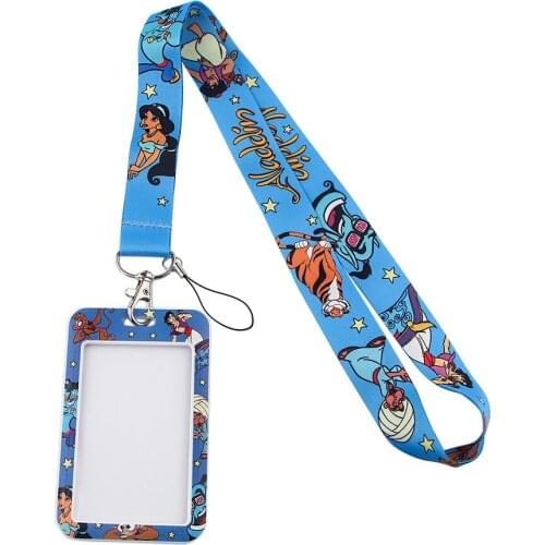 JF0113 Movie New Fashion Lanyard ID Badge Holder Bus Pass Case Cover Slip Bank Credit Card Holder Strap Card Holder