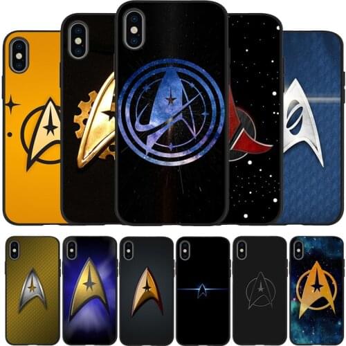 Star Trek Command black Silicone Phone Case For iPhone 12 XR XS Max 5 5S SE 2020 6 6S 7 8 PLUS X 11Pro Max 11 Cover