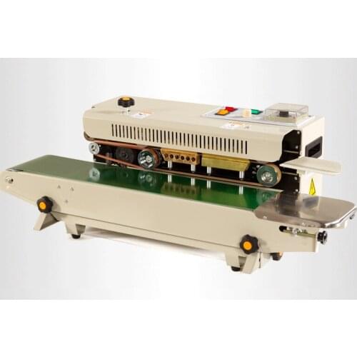 FR-900 Continous plastic bag sealing machine, automatic sealer, aluminum foil package sealing machine