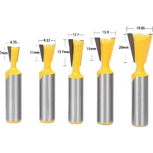 1pc 1/2" Shank Dovetail Joint Router Bit 14 Degree Woodworking Engraving Milling Cutter 1/4" 1/8" 5/8" 3/4" 9/16" MC03034