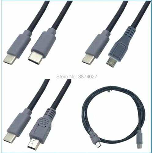 TYPE-C to TYPE-C LeTV Type-C & Micro USB & MINI USB phone charging line OTG adapter cable 25CM/1M