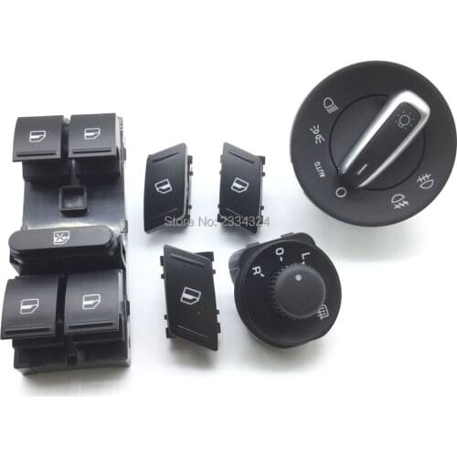 For SKODA Octavia MK2 II 1Z Master Electric Power Window Headlight Side Mirror Switch Button 1Z0959858B 1Z0 941 431K 1Z0 959 855