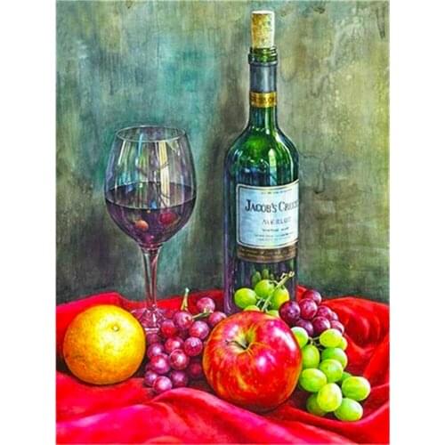 Fruit Kitchen DIY Embroidery 11CT Cross Stitch Kits Craft Needlework Set Cotton Thread Printed Canvas Home Decoration Sell