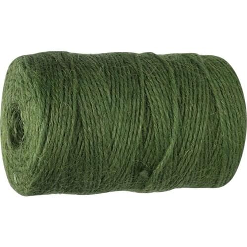 60M Natural Jute Gift String Packing String Weave DIY Decor Embellished gifts Sewing accessories Eco-friendly Green Wire L*5