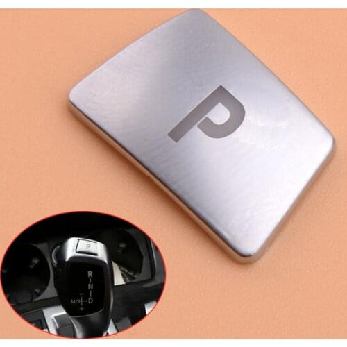 LHD Car Gear Shift Knob "P" Push Button Cover Trim Decor Fit For BMW 3 5 7 Series X3 X4 X5 X6 2014 2015 2016