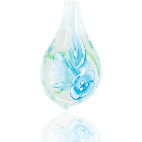 Qianbei Fashionhandmade Murano Lampwork Glass Mixed Color Drop Pendant Fit Earring Necklaces