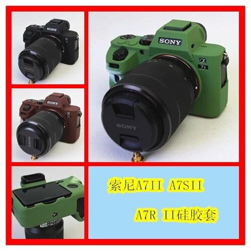 Soft Silicone Rubber Camera Protective Body Cover Case Bag Skin For Sony A7 II A7II A7R Mark 2 A7R2 ILCE-7M2 Camera